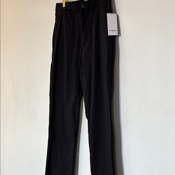 Goodfellow & CO Men's Black Pants 32W 32L alimentos Tech chino - Picture 10 of 10